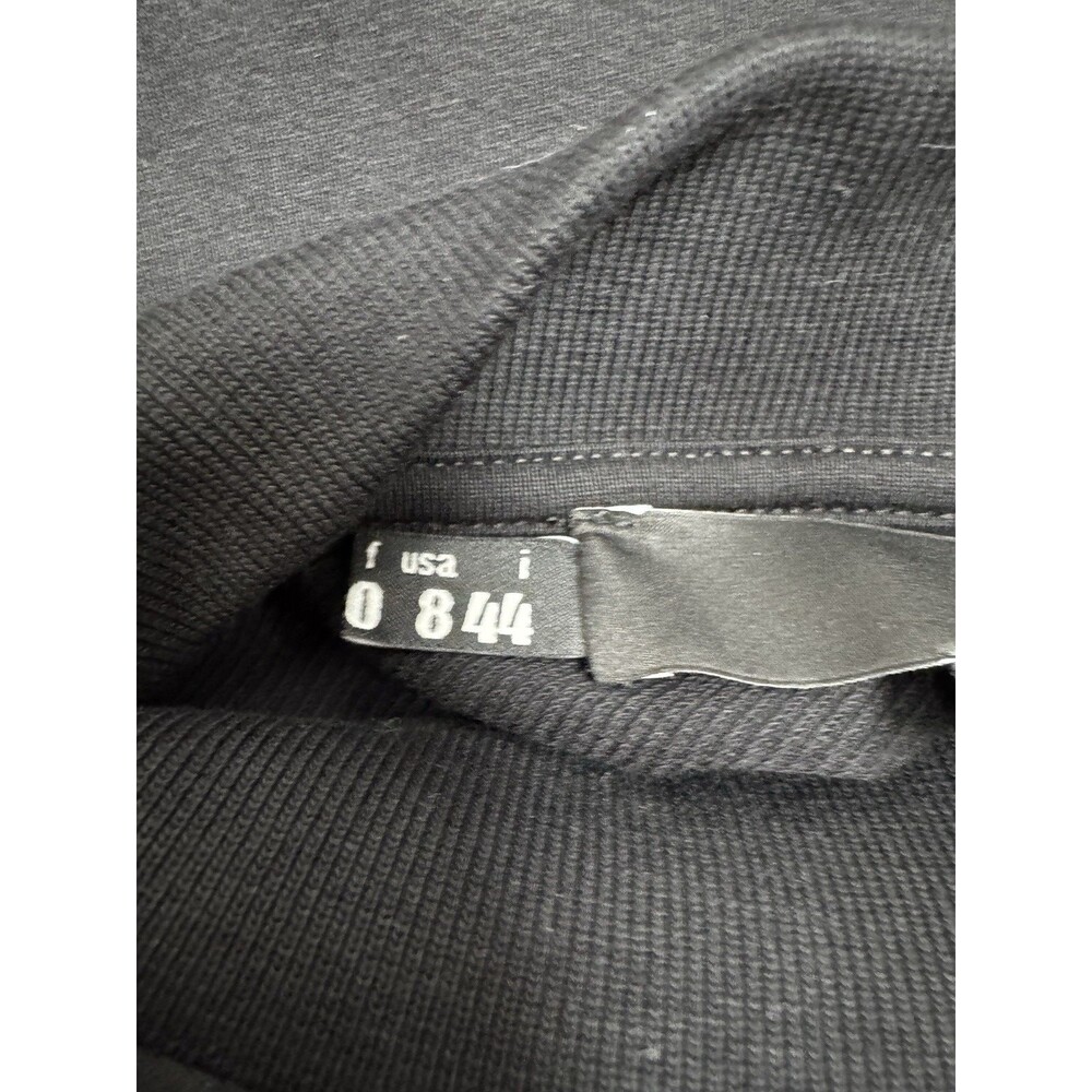 NWT Love Moschino Black Size US 8 Italy 44 Puff Sleeve Heart 2008 Mock Neck Love - Picture 6 of 10